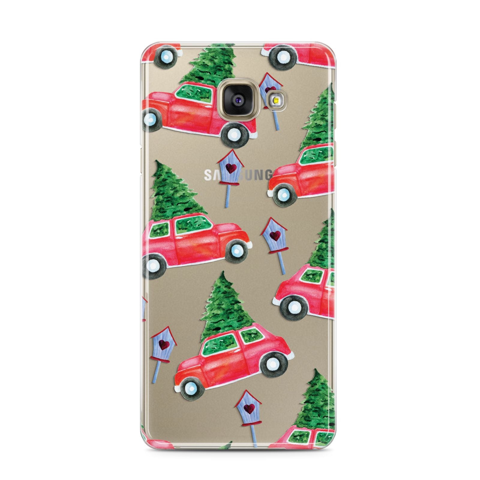 Driving home for Christmas Samsung Galaxy A3 2016 Case on gold phone