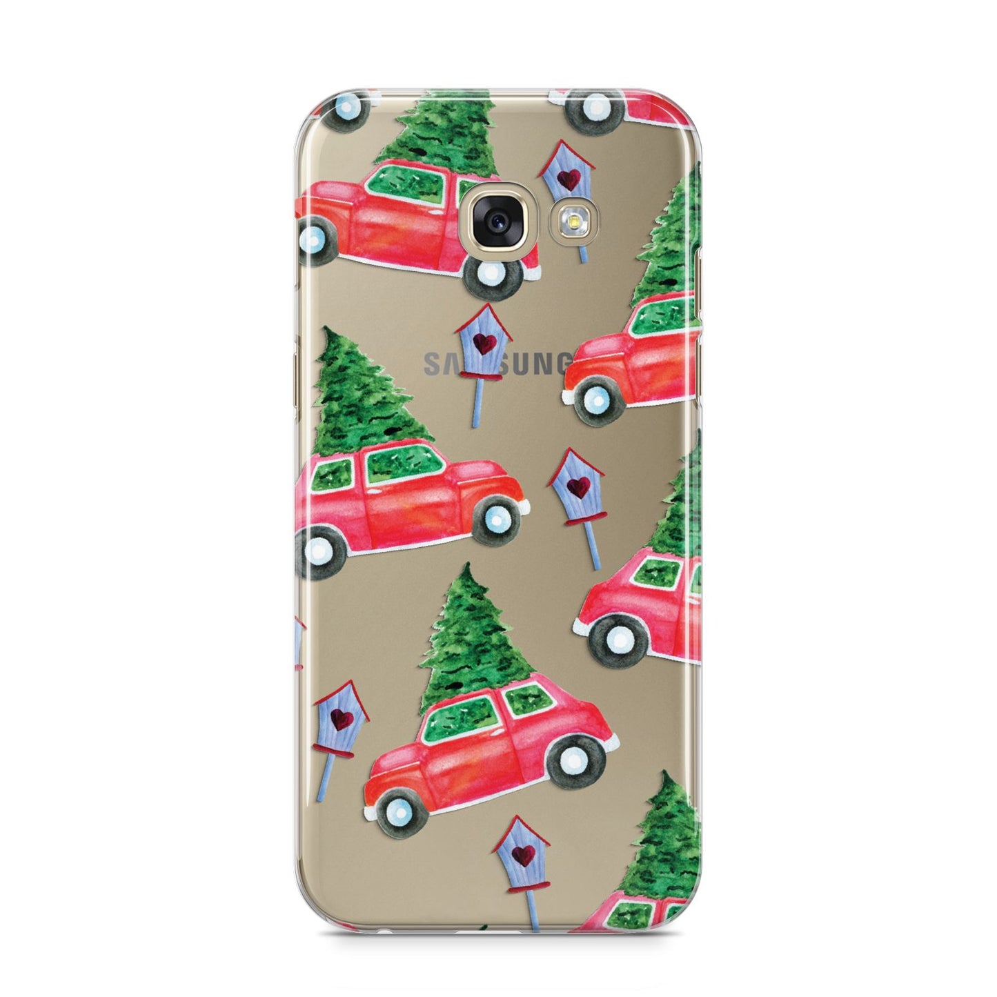 Driving home for Christmas Samsung Galaxy A5 2017 Case on gold phone