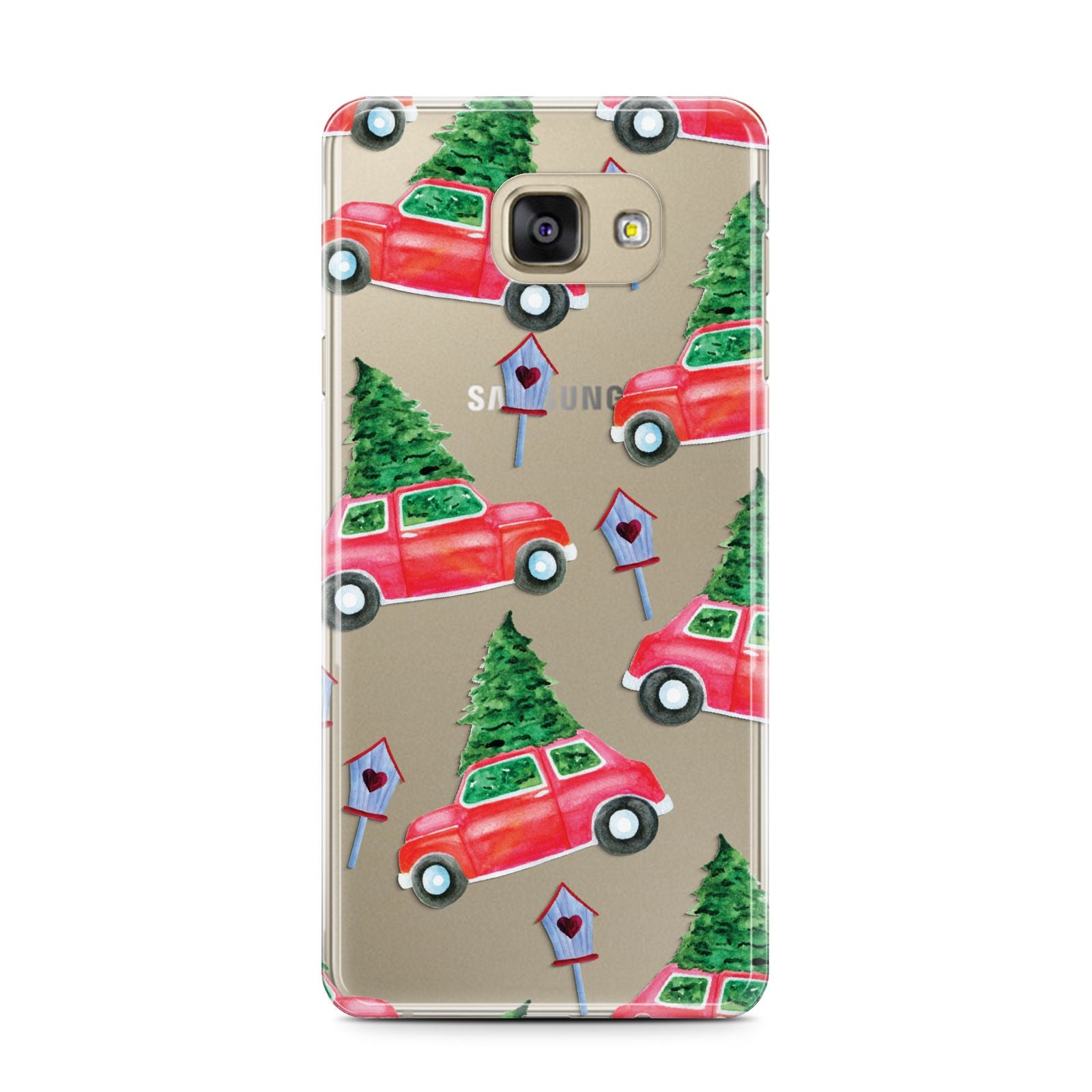 Driving home for Christmas Samsung Galaxy A7 2016 Case on gold phone