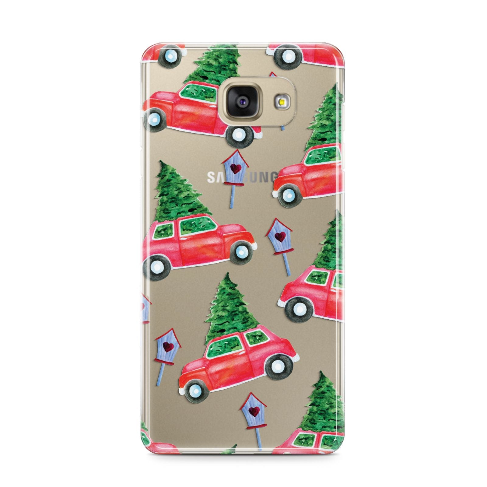 Driving home for Christmas Samsung Galaxy A9 2016 Case on gold phone