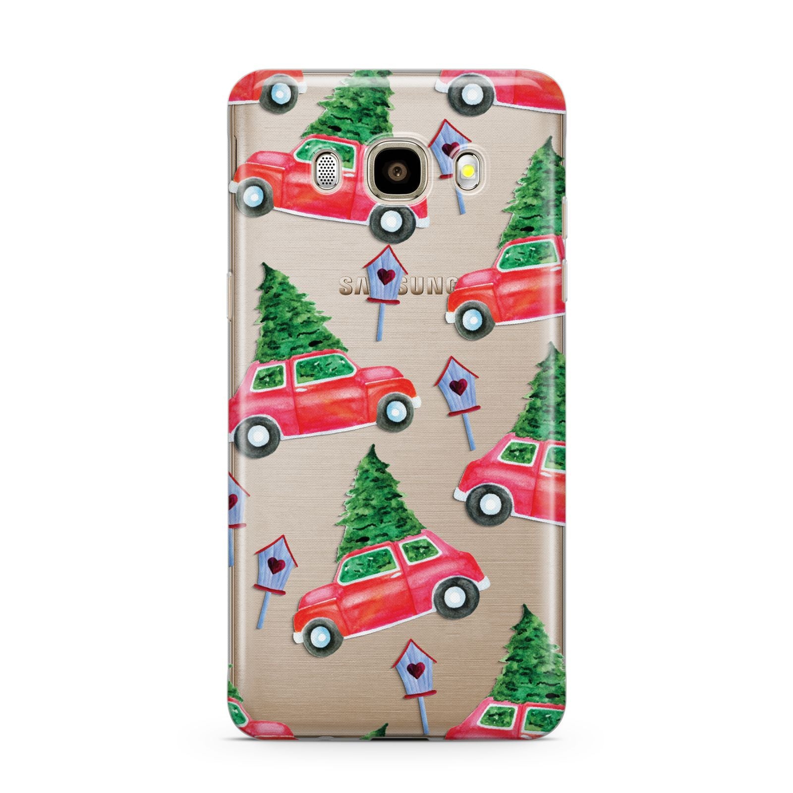 Driving home for Christmas Samsung Galaxy J7 2016 Case on gold phone