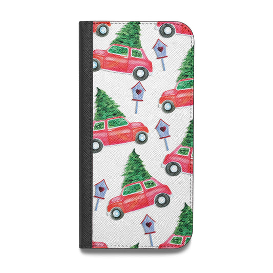 Driving home for Christmas Vegan Leather Flip iPhone Case