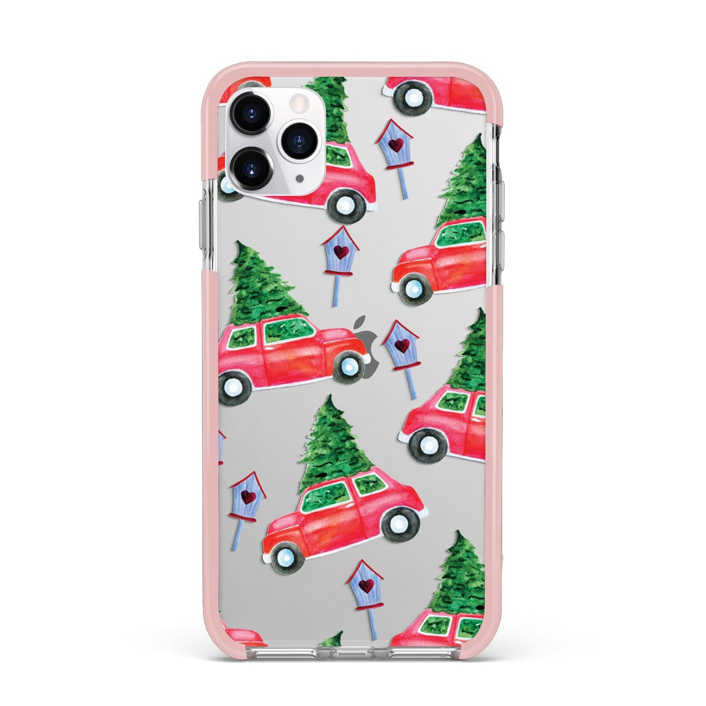 Driving home for Christmas iPhone 11 Pro Max Impact Pink Edge Case