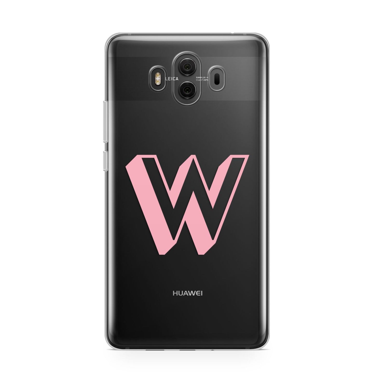 Drop Shadow Initial Huawei Mate 10 Protective Phone Case