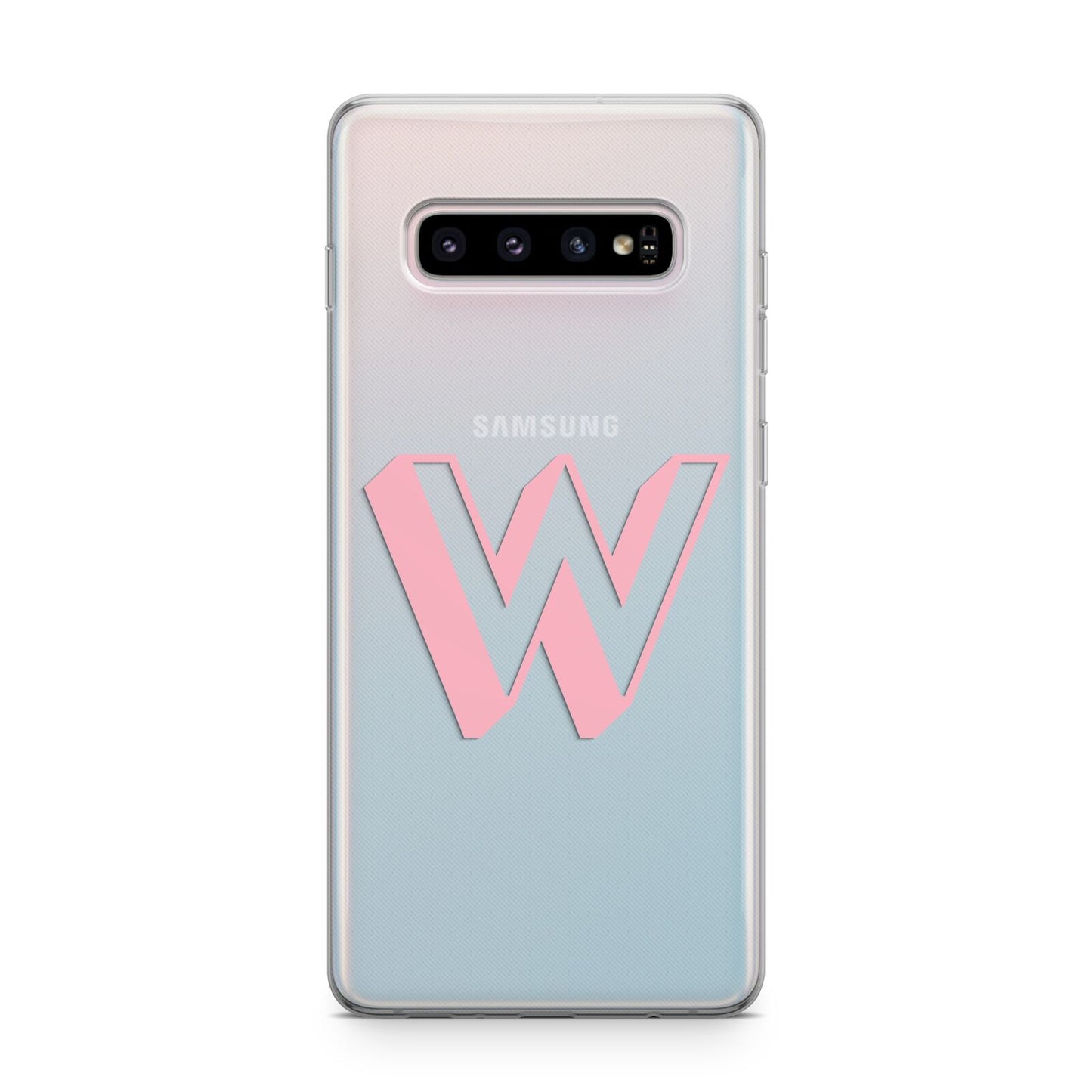 Drop Shadow Initial Samsung Galaxy S10 Plus Case