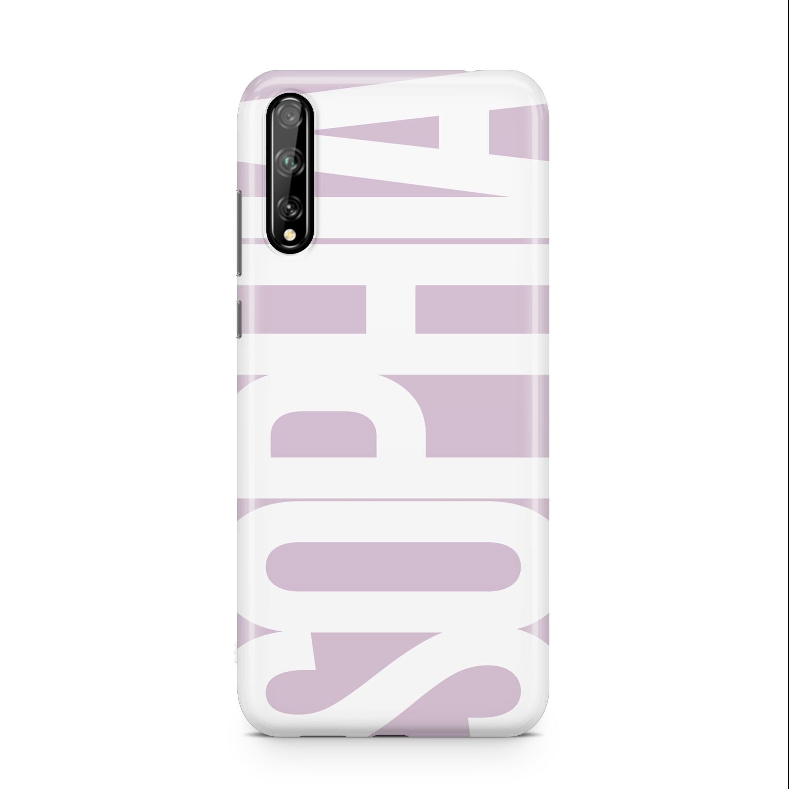 Dusty Pink with Bold White Text Huawei Enjoy 10s Phone Case