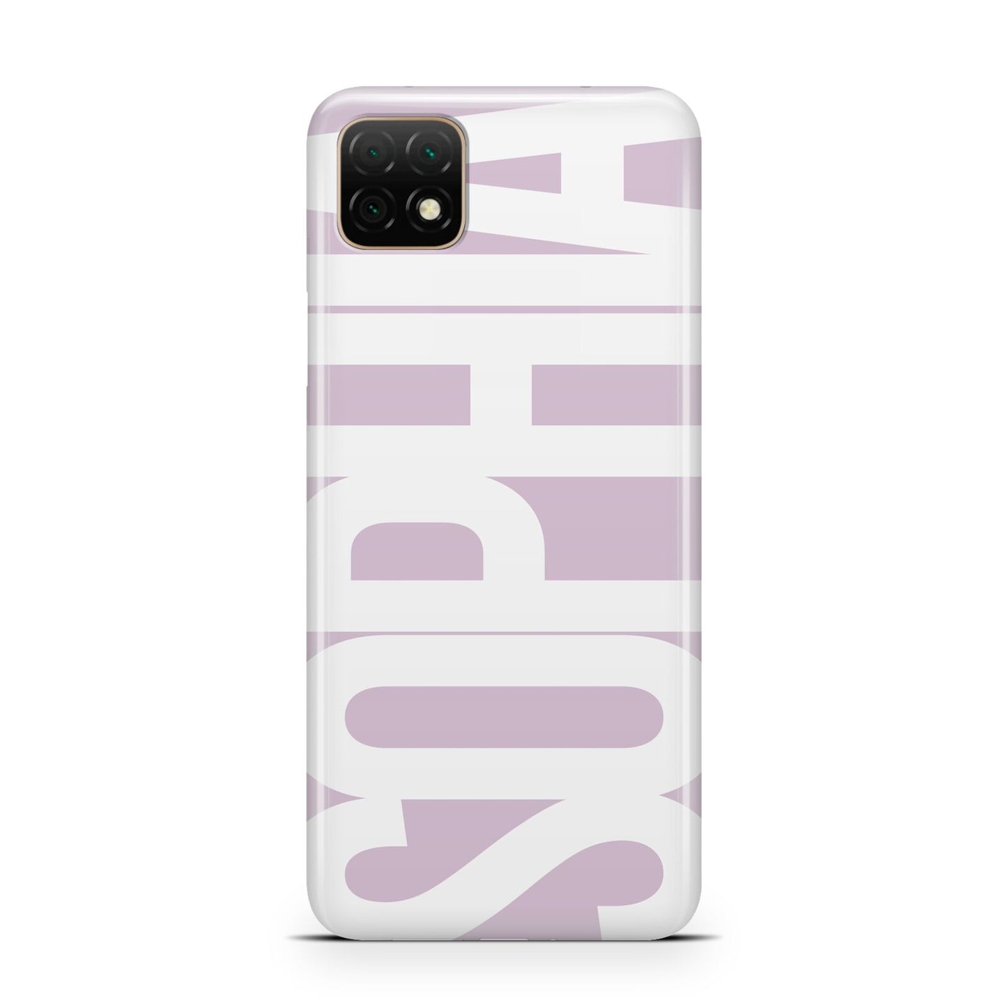 Dusty Pink with Bold White Text Huawei Enjoy 20 Phone Case