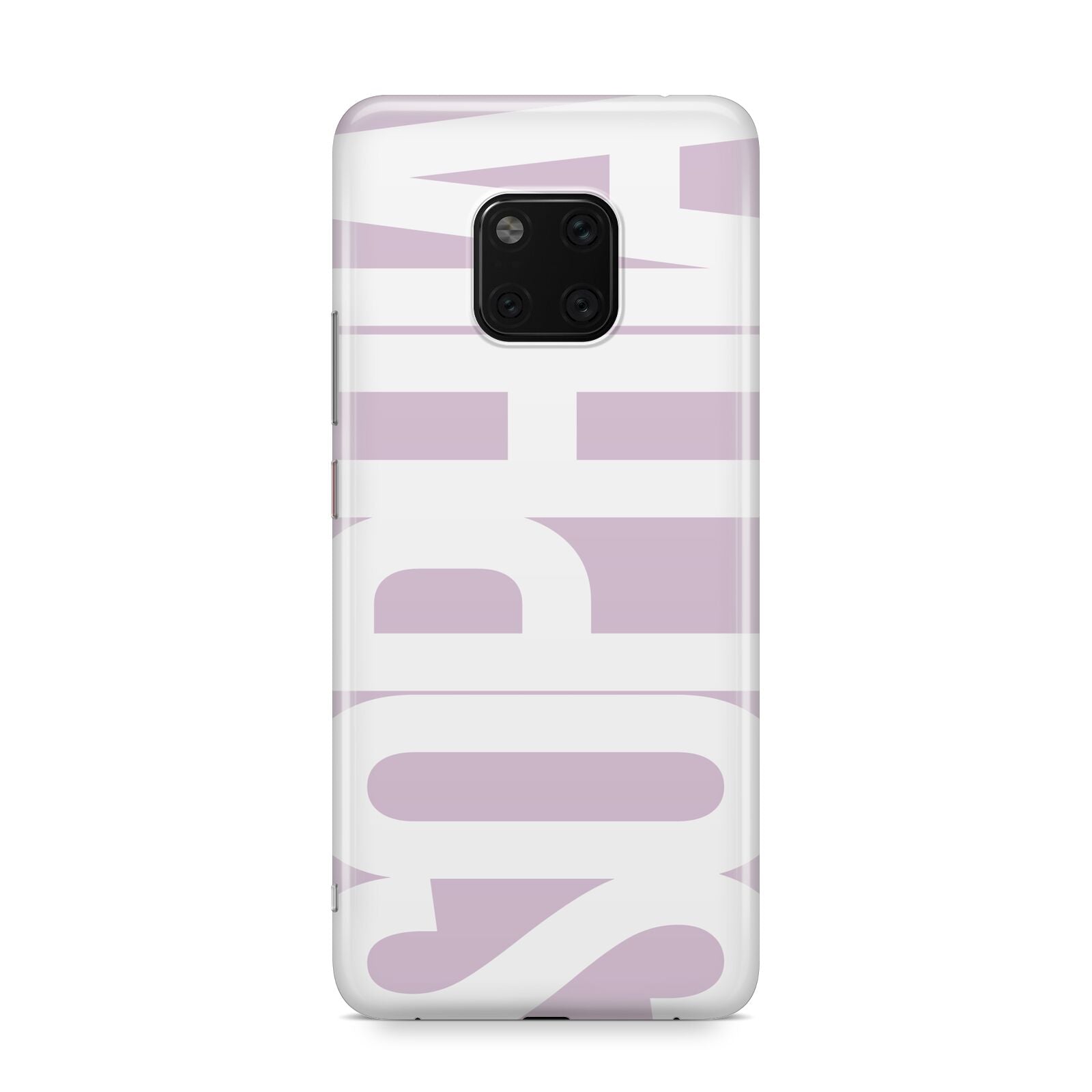 Dusty Pink with Bold White Text Huawei Mate 20 Pro Phone Case