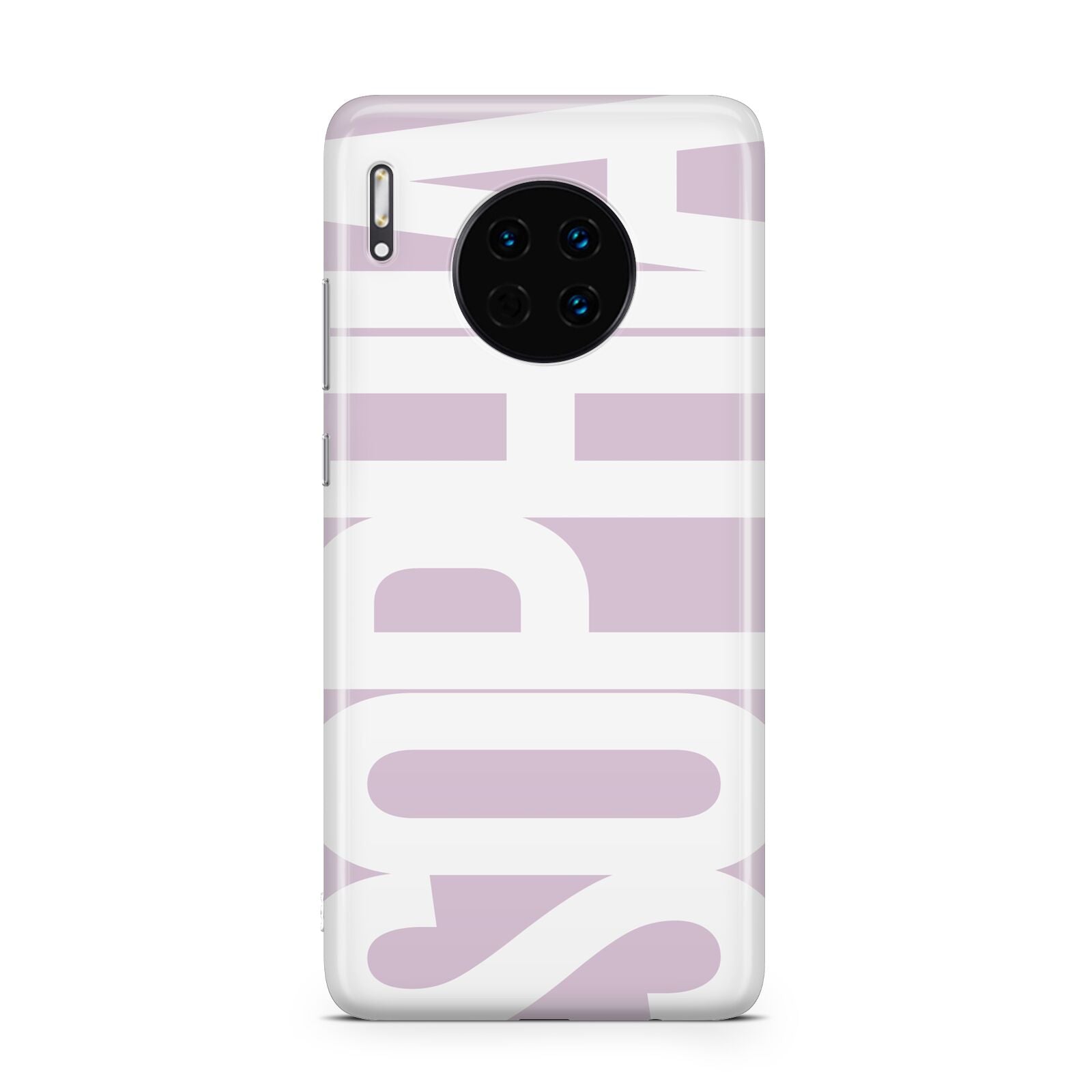 Dusty Pink with Bold White Text Huawei Mate 30