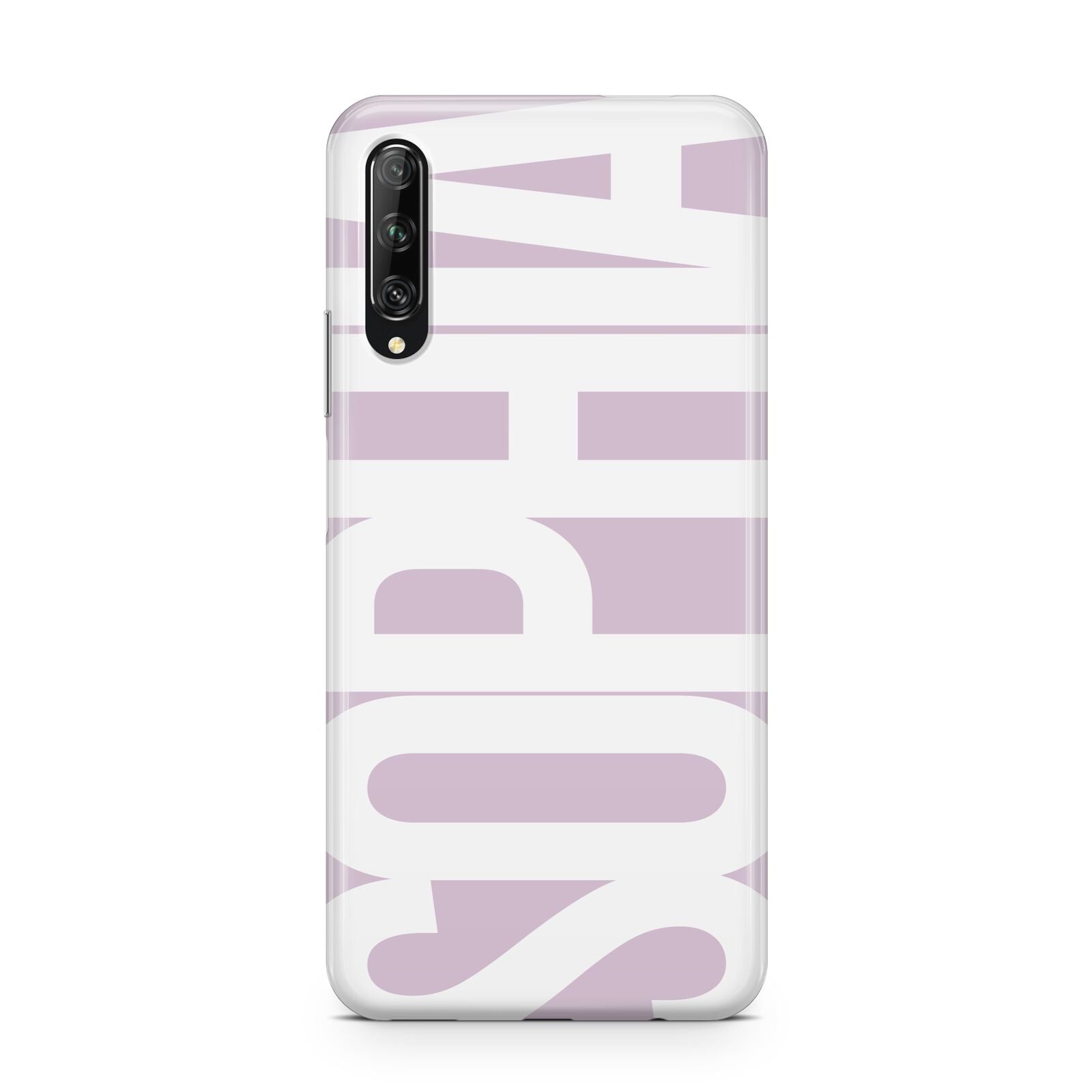 Dusty Pink with Bold White Text Huawei P Smart Pro 2019