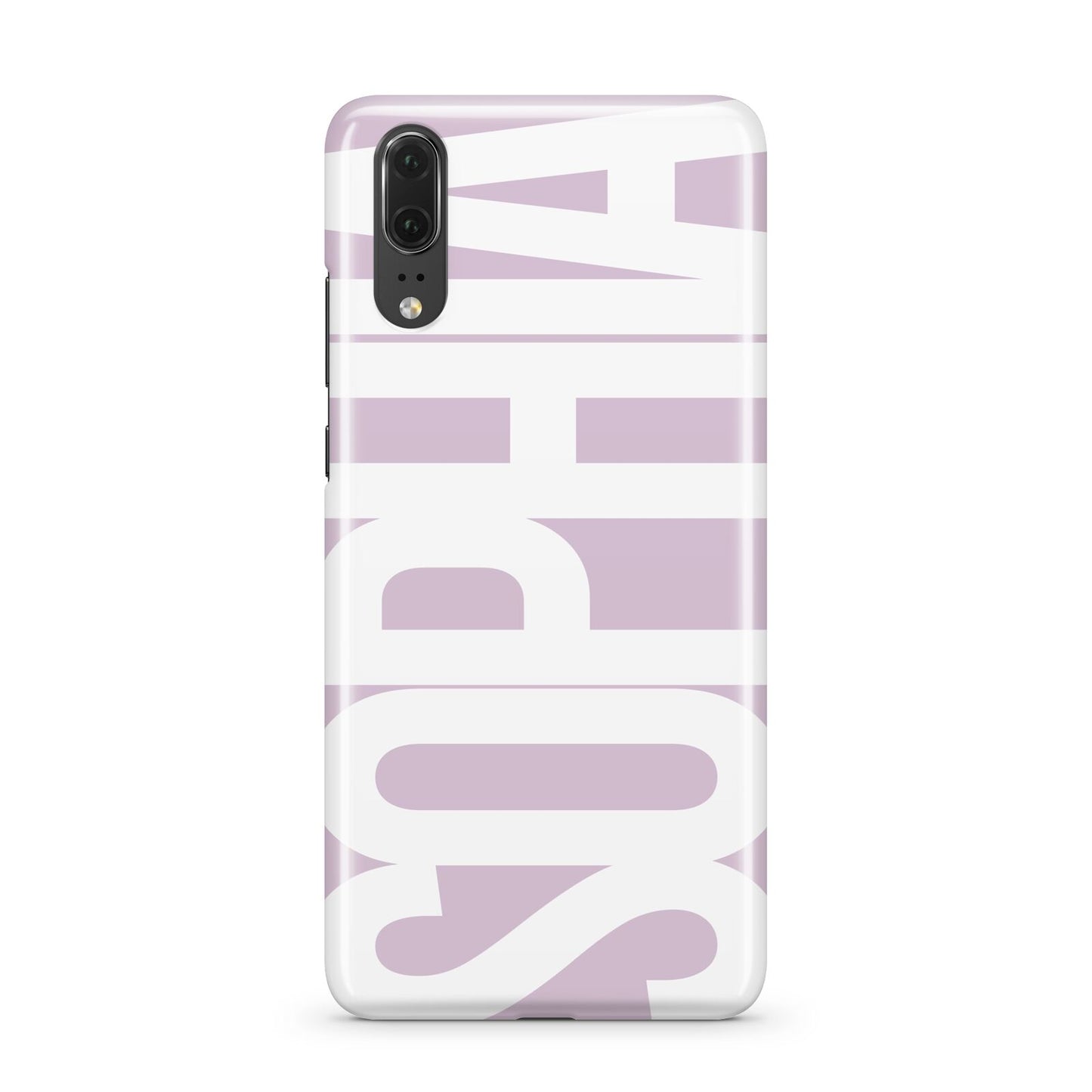 Dusty Pink with Bold White Text Huawei P20 Phone Case