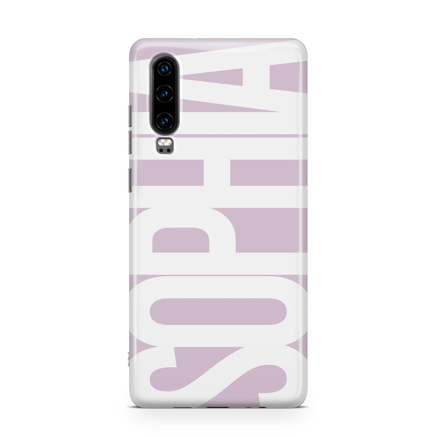 Dusty Pink with Bold White Text Huawei P30 Phone Case