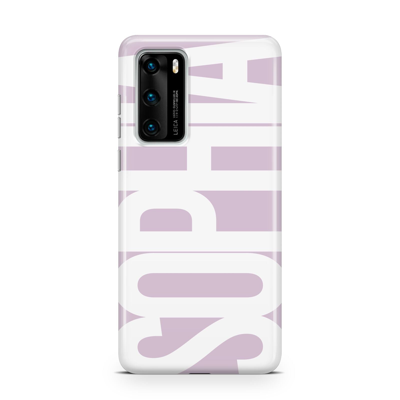 Dusty Pink with Bold White Text Huawei P40 Phone Case