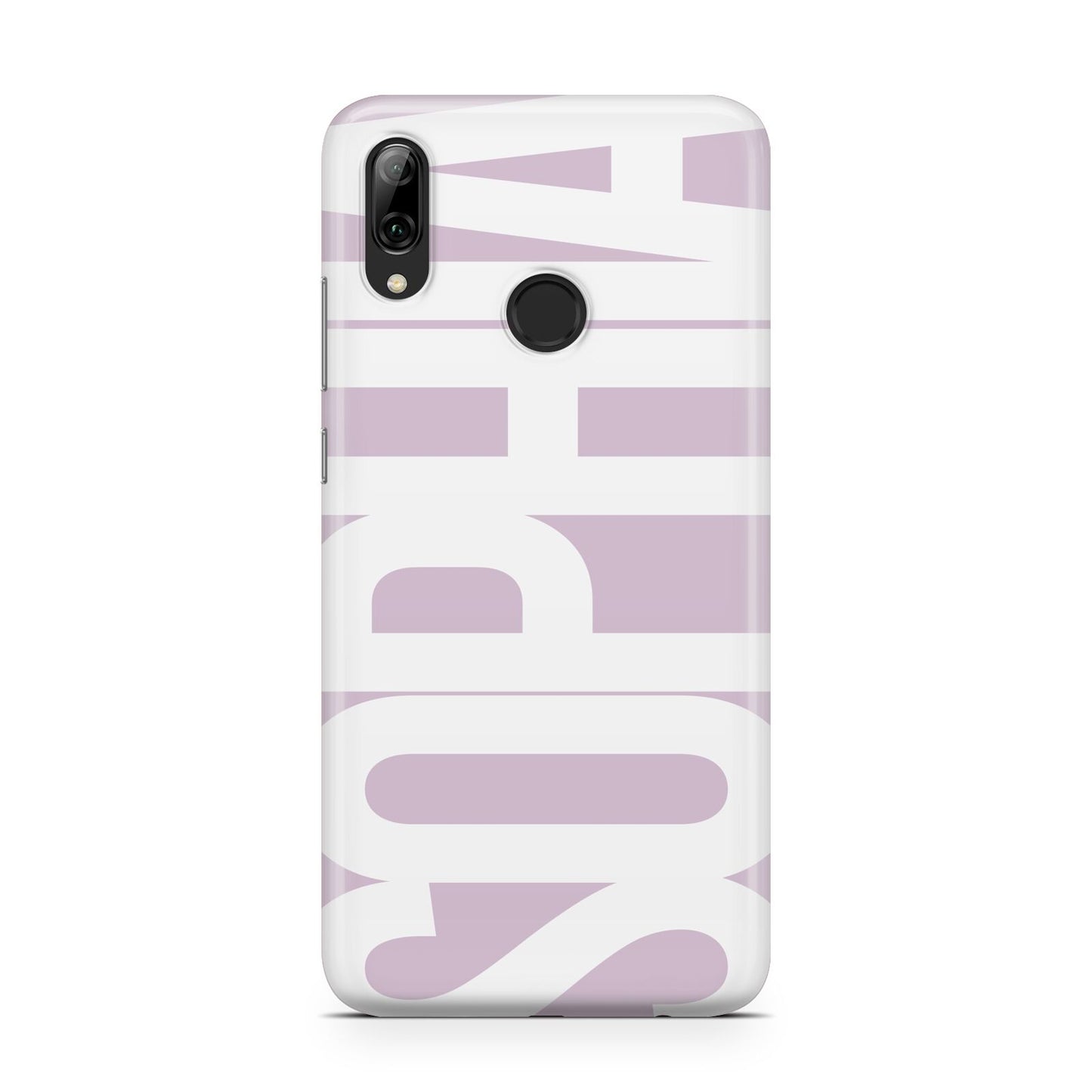 Dusty Pink with Bold White Text Huawei Y7 2019