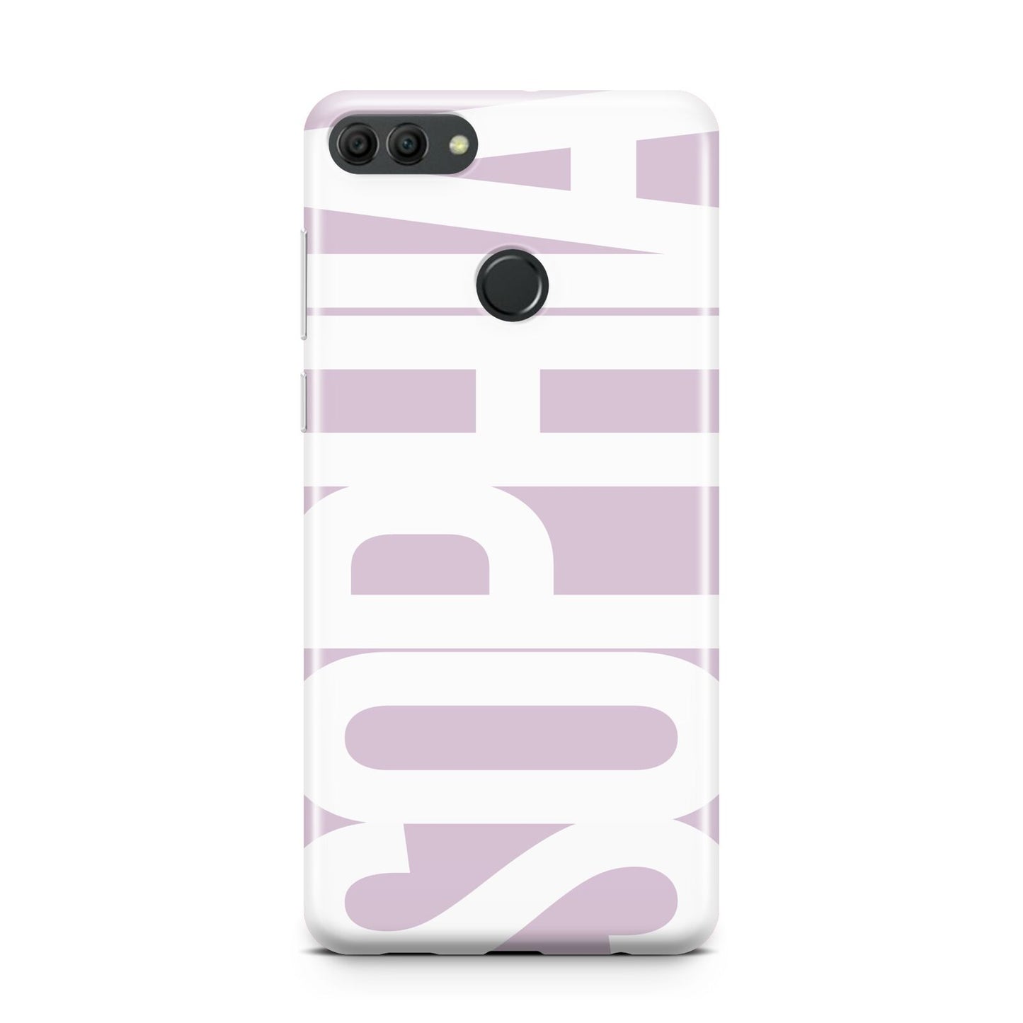 Dusty Pink with Bold White Text Huawei Y9 2018