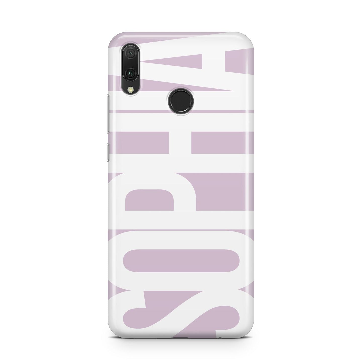 Dusty Pink with Bold White Text Huawei Y9 2019