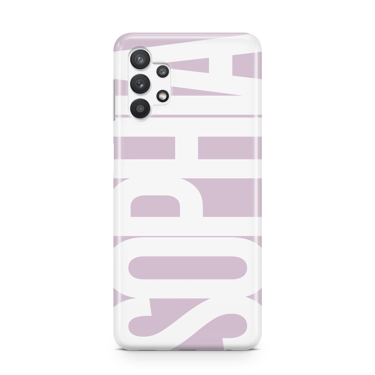 Dusty Pink with Bold White Text Samsung A32 5G Case