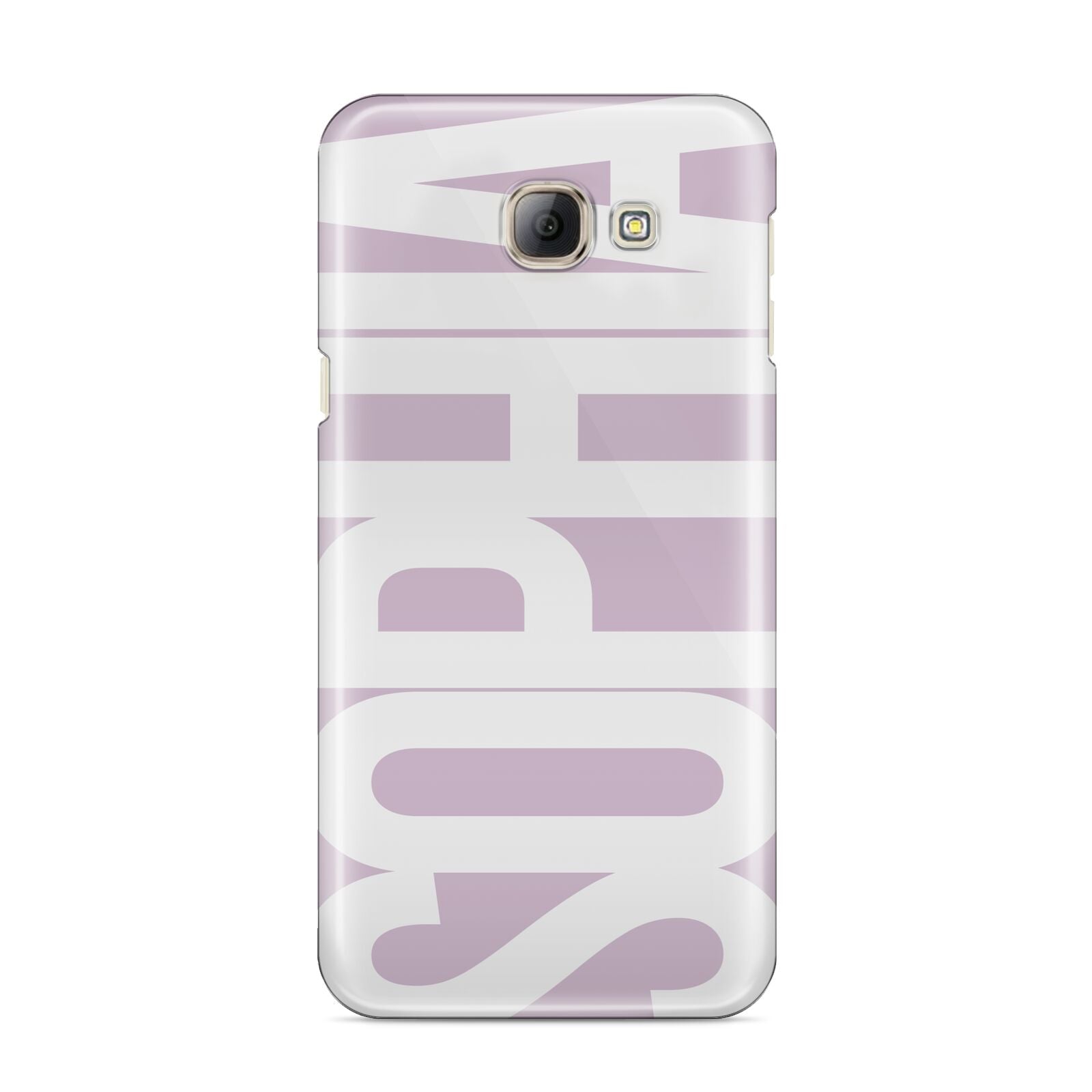 Dusty Pink with Bold White Text Samsung Galaxy A8 2016 Case