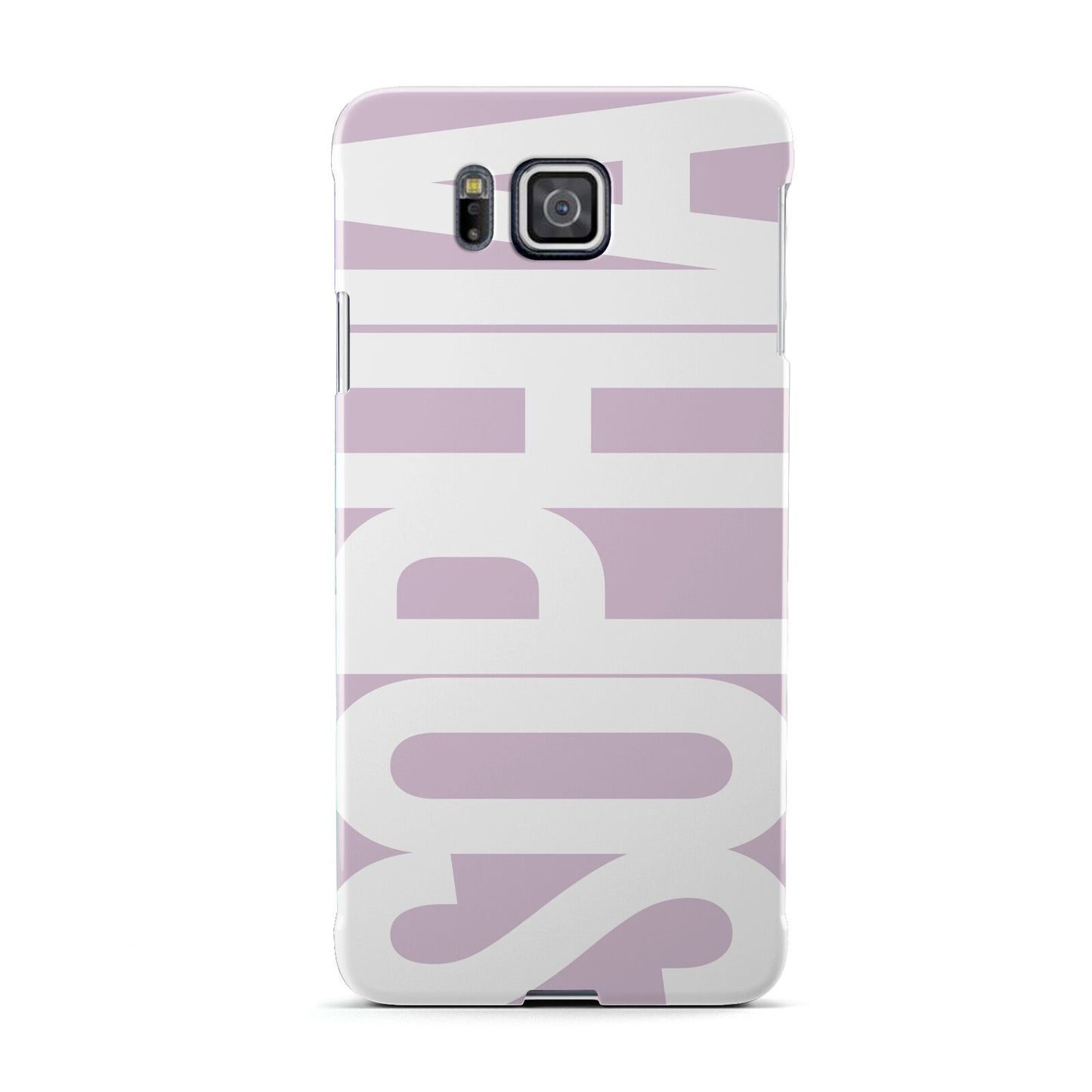 Dusty Pink with Bold White Text Samsung Galaxy Alpha Case