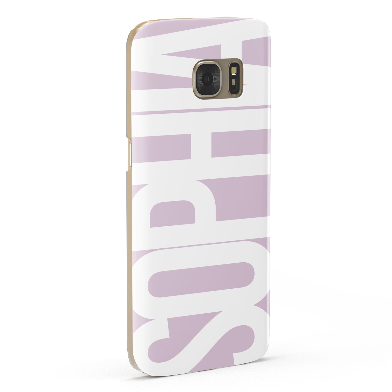 Dusty Pink with Bold White Text Samsung Galaxy Case Fourty Five Degrees