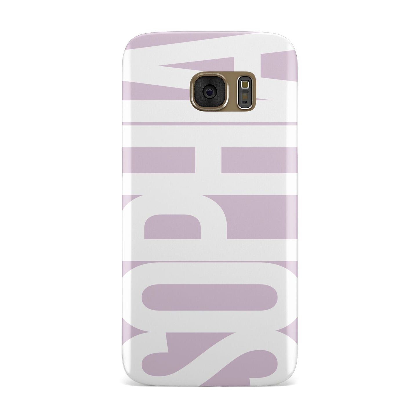 Dusty Pink with Bold White Text Samsung Galaxy Case