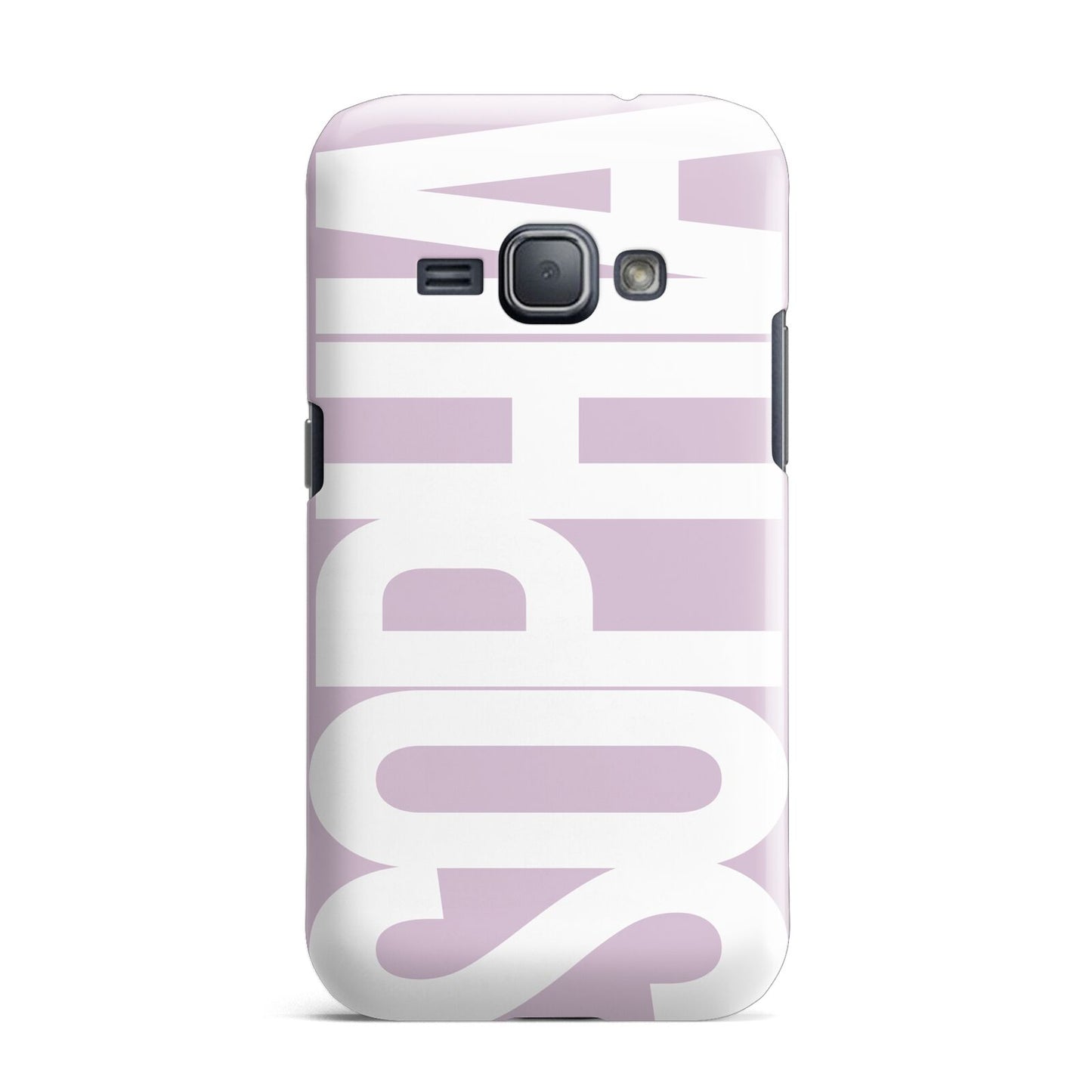 Dusty Pink with Bold White Text Samsung Galaxy J1 2016 Case