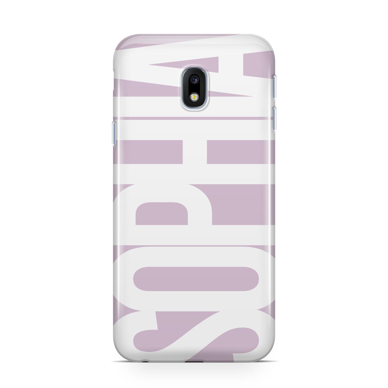 Dusty Pink with Bold White Text Samsung Galaxy J3 2017 Case