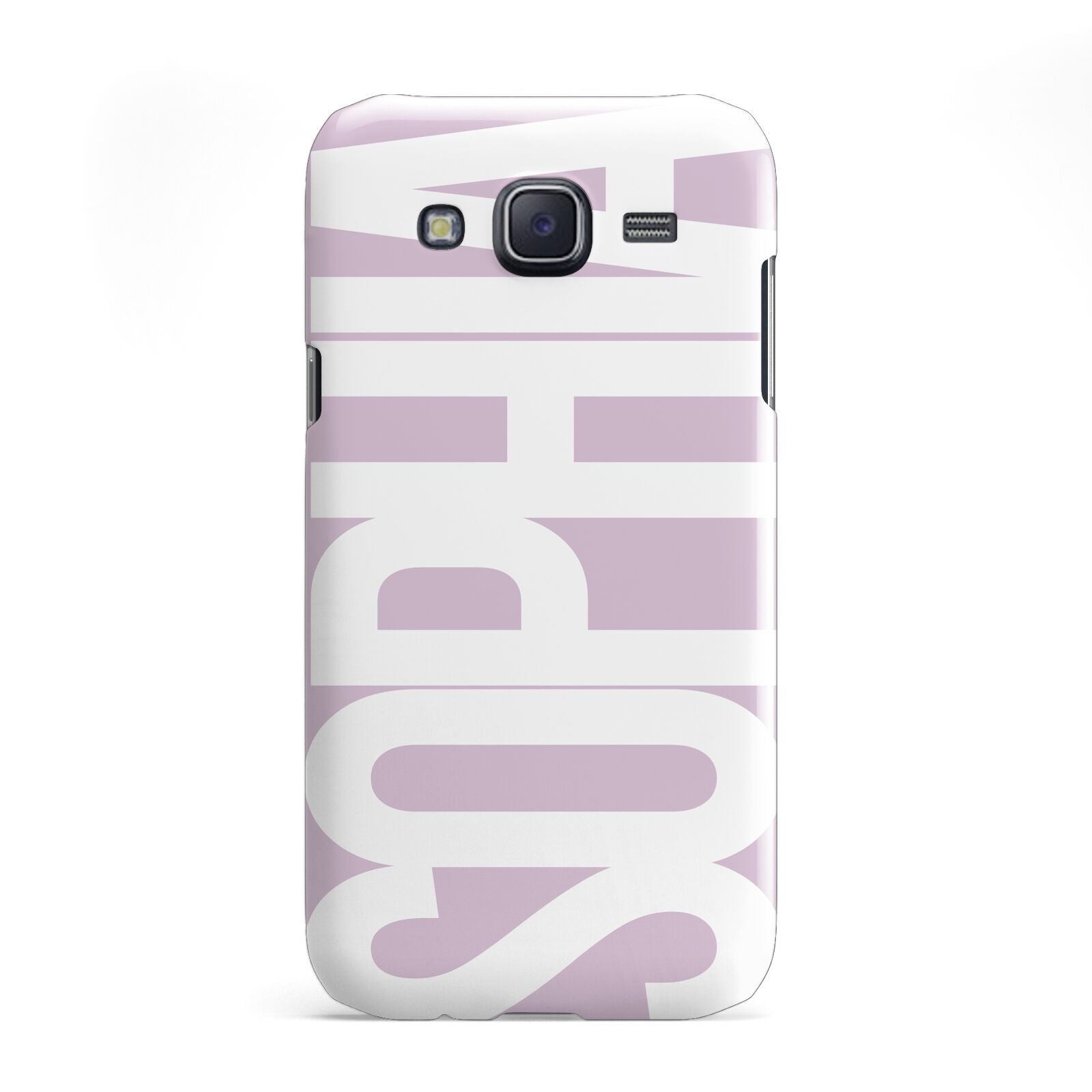 Dusty Pink with Bold White Text Samsung Galaxy J5 Case