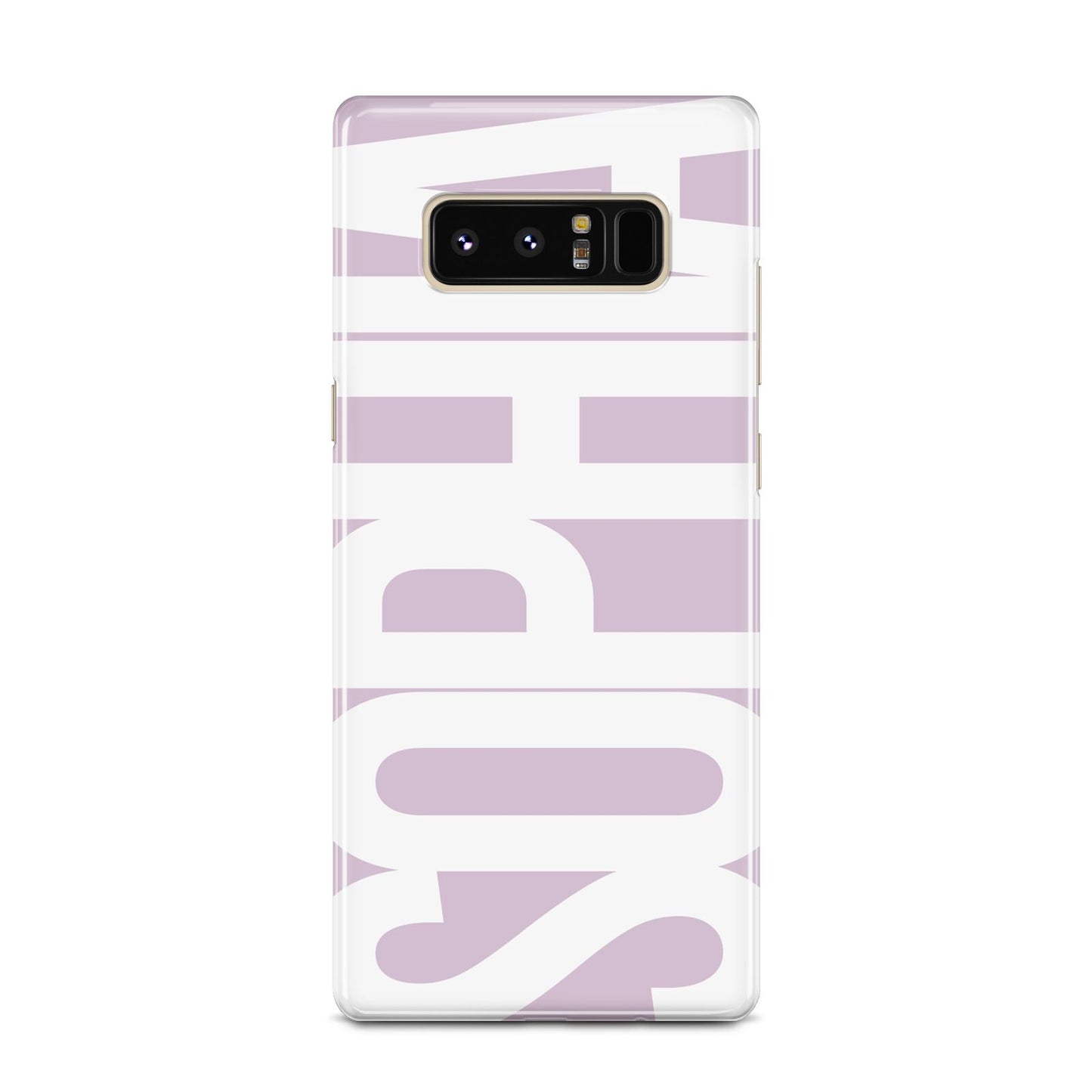 Dusty Pink with Bold White Text Samsung Galaxy Note 8 Case