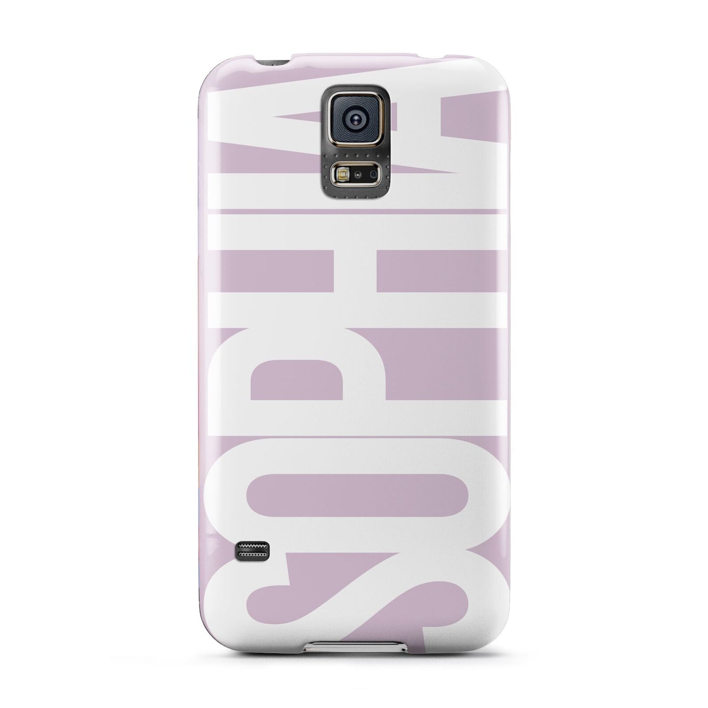 Dusty Pink with Bold White Text Samsung Galaxy S5 Case