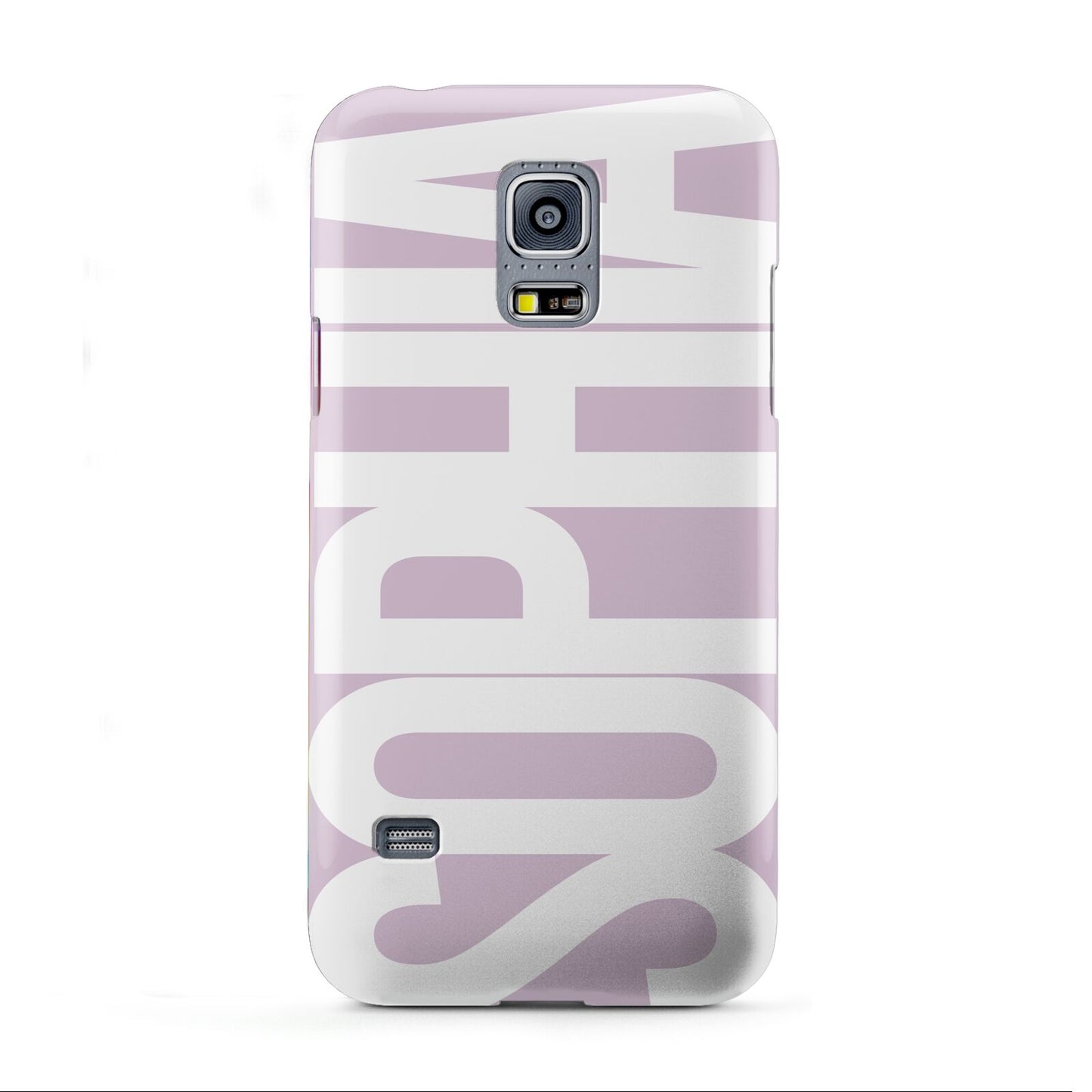 Dusty Pink with Bold White Text Samsung Galaxy S5 Mini Case