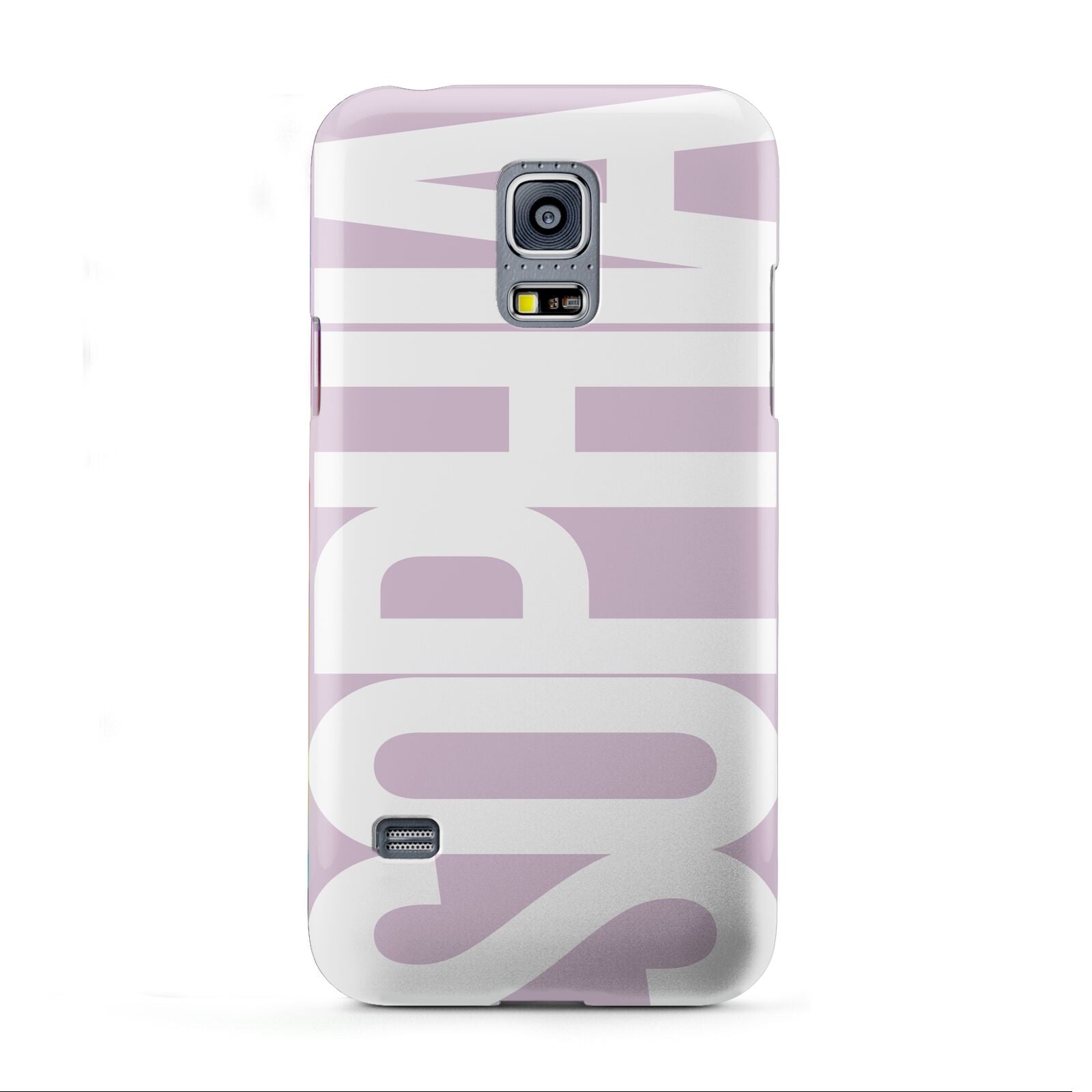 Dusty Pink with Bold White Text Samsung Galaxy S5 Mini Case