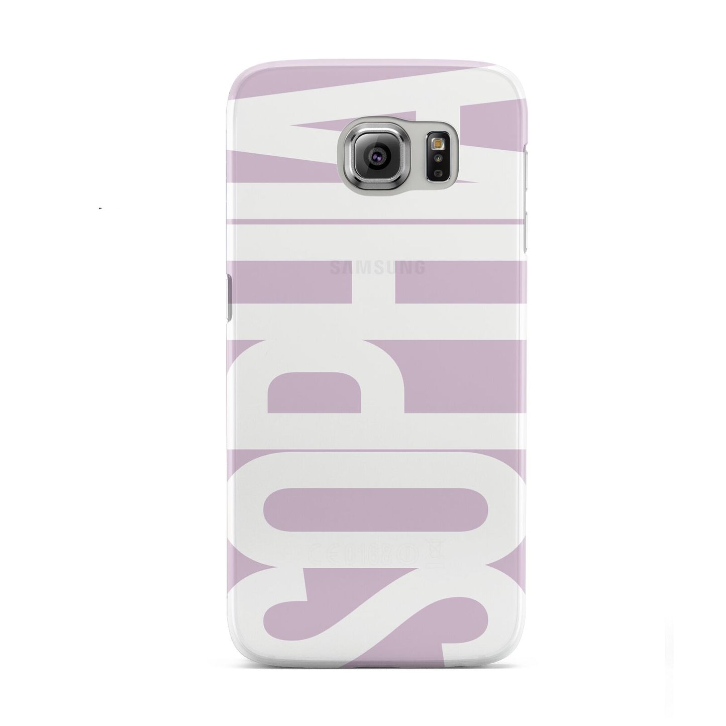 Dusty Pink with Bold White Text Samsung Galaxy S6 Case