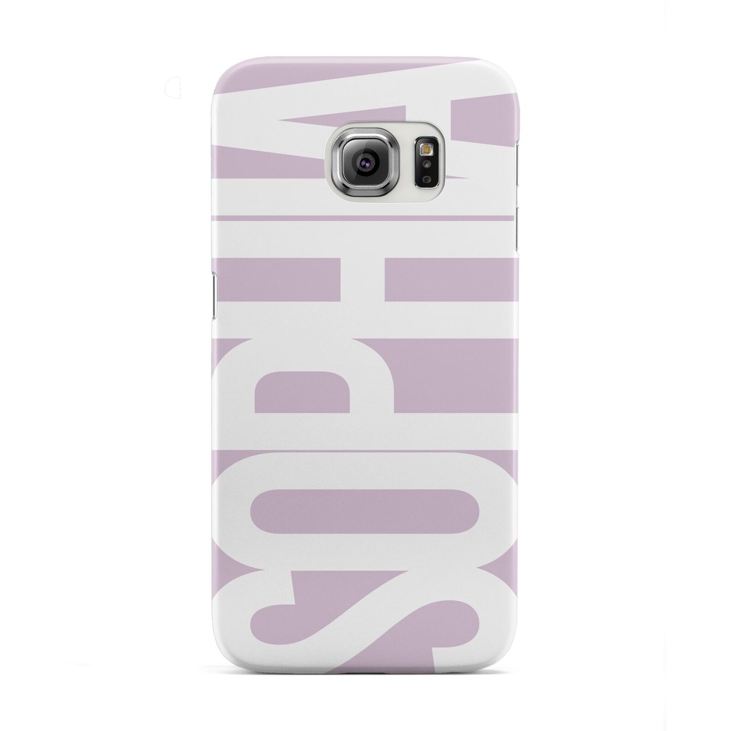 Dusty Pink with Bold White Text Samsung Galaxy S6 Edge Case