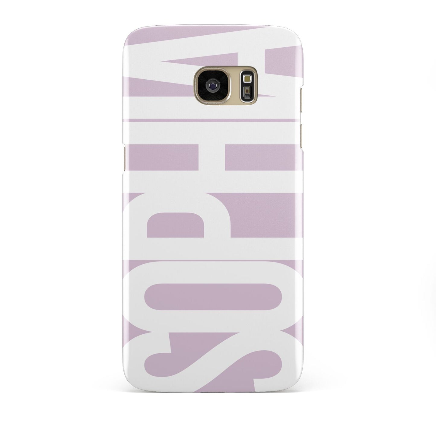 Dusty Pink with Bold White Text Samsung Galaxy S7 Edge Case