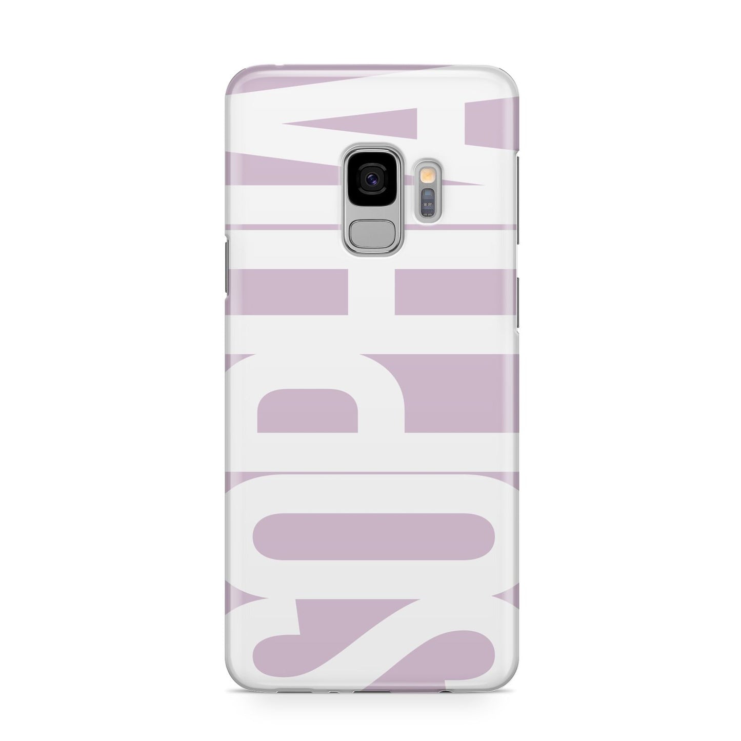 Dusty Pink with Bold White Text Samsung Galaxy S9 Case