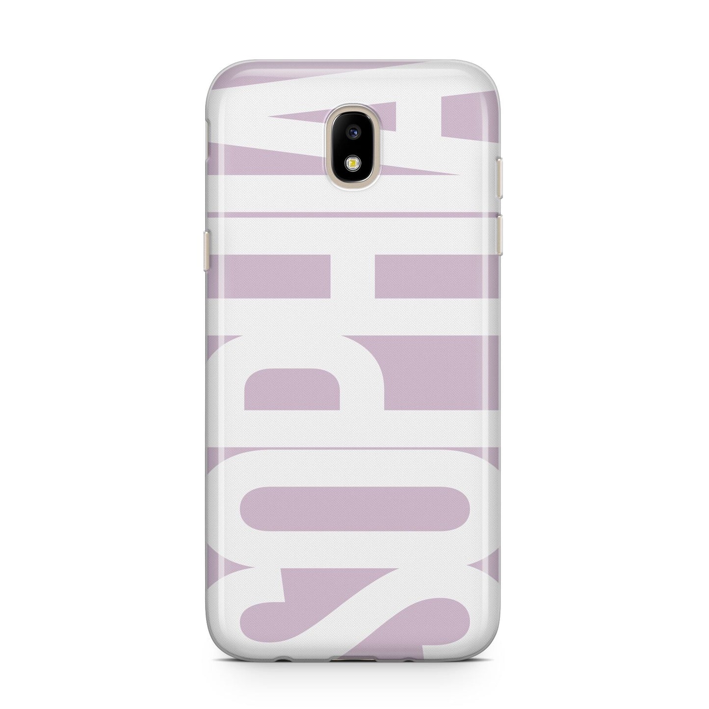 Dusty Pink with Bold White Text Samsung J5 2017 Case