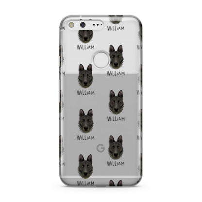 Dutch Shepherd Icon with Name Google Pixel Case