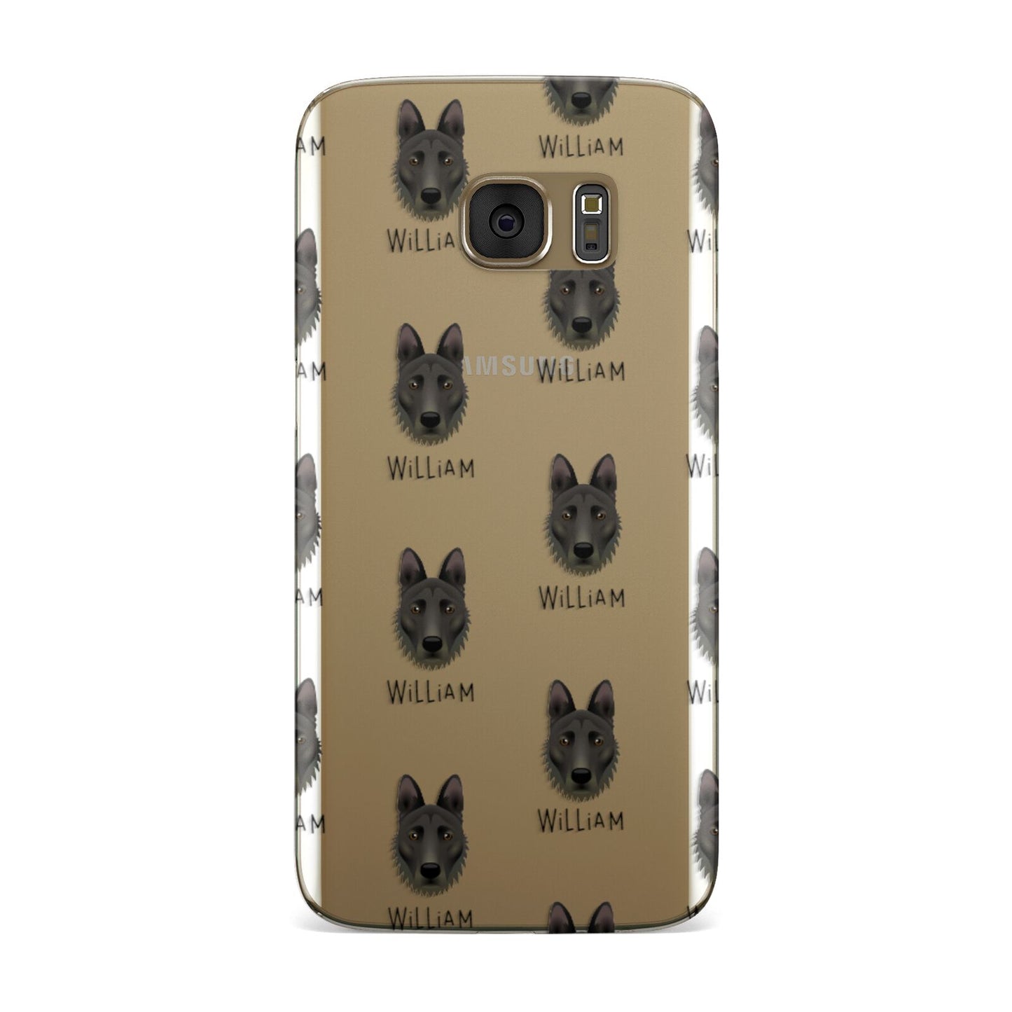 Dutch Shepherd Icon with Name Samsung Galaxy Case