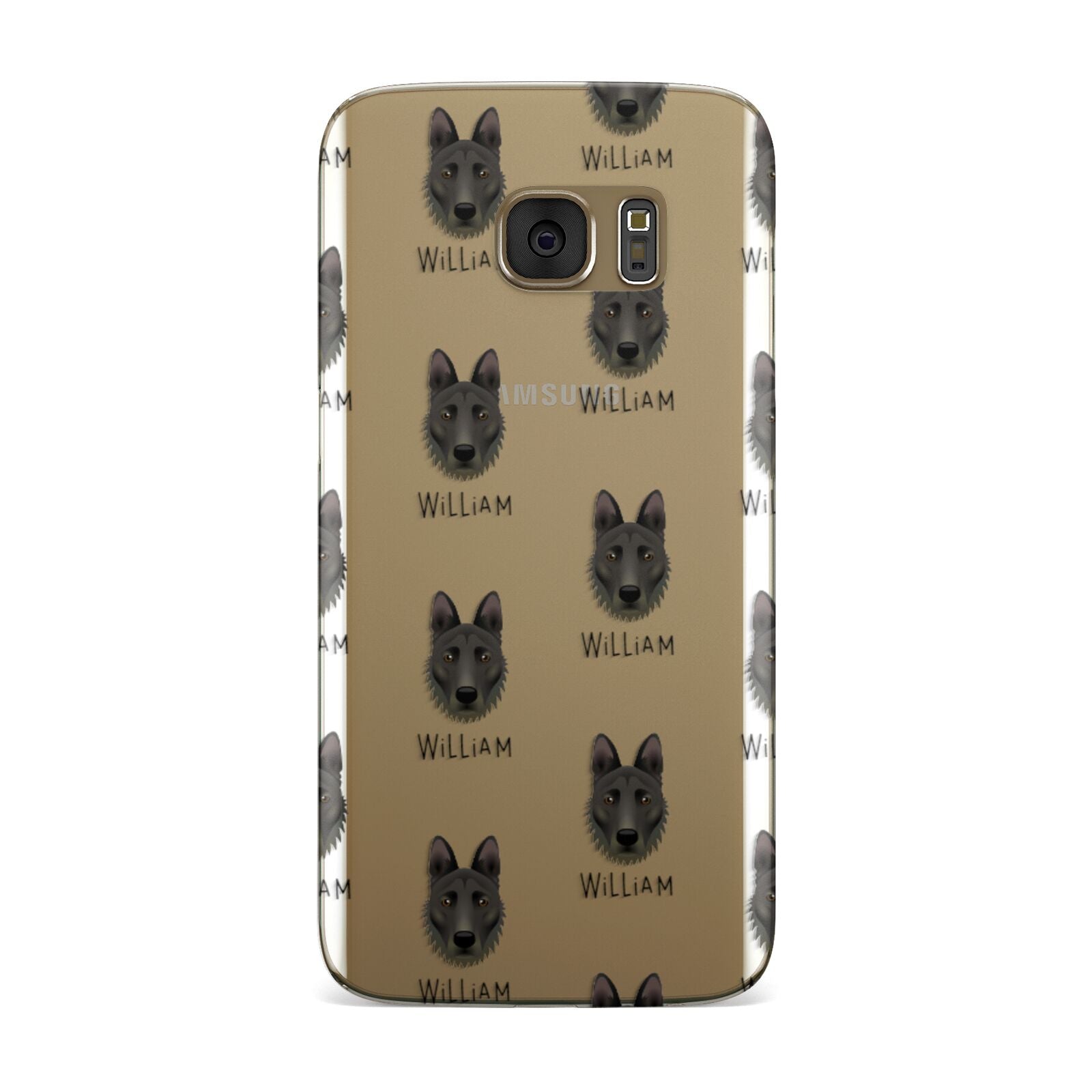 Dutch Shepherd Icon with Name Samsung Galaxy Case