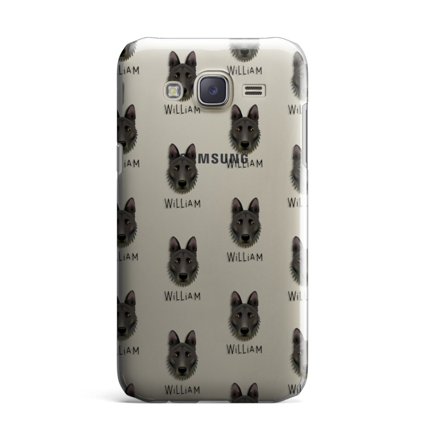 Dutch Shepherd Icon with Name Samsung Galaxy J7 Case