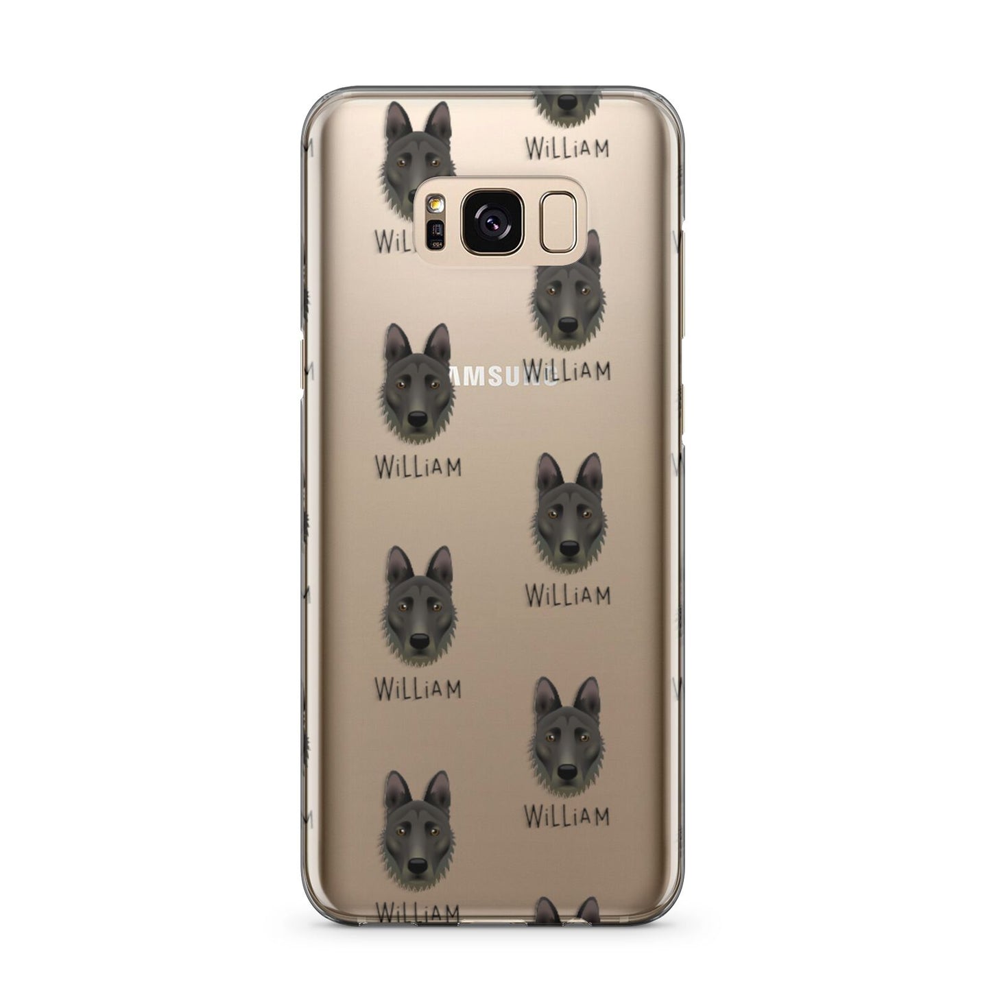 Dutch Shepherd Icon with Name Samsung Galaxy S8 Plus Case