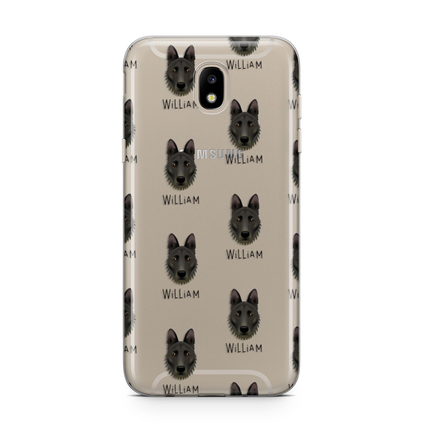 Dutch Shepherd Icon with Name Samsung J5 2017 Case