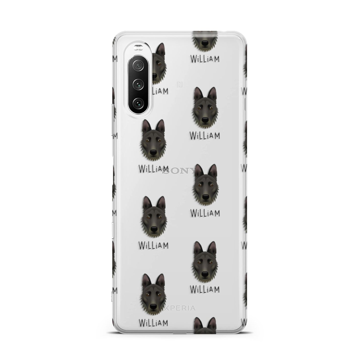 Dutch Shepherd Icon with Name Sony Xperia 10 III Case