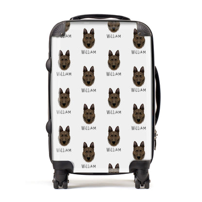 Dutch Shepherd Icon with Name Suitcase