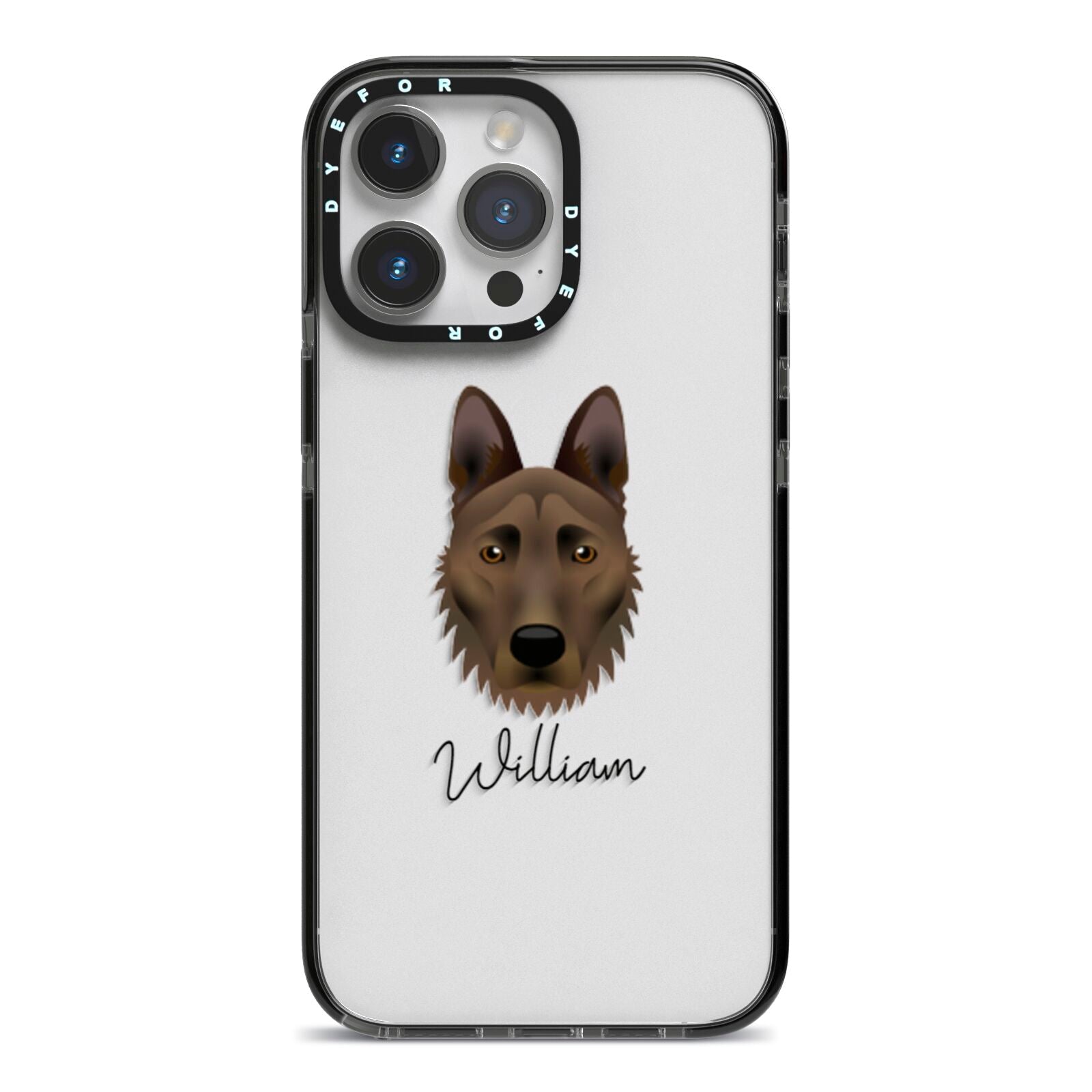 Dutch Shepherd Personalised iPhone Case Dyefor