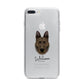 Dutch Shepherd Personalised iPhone 7 Plus Bumper Case on Silver iPhone