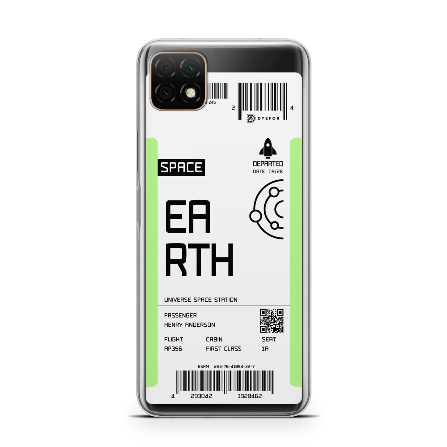 Earth Boarding Pass Huawei Enjoy 20 Phone Case