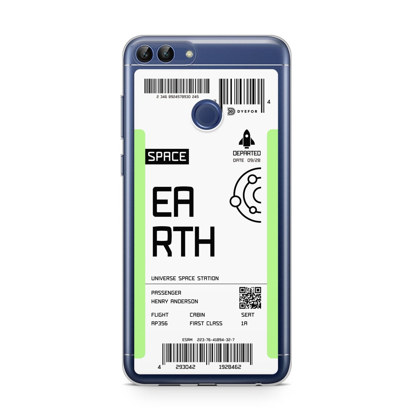 Earth Boarding Pass Huawei P Smart Case