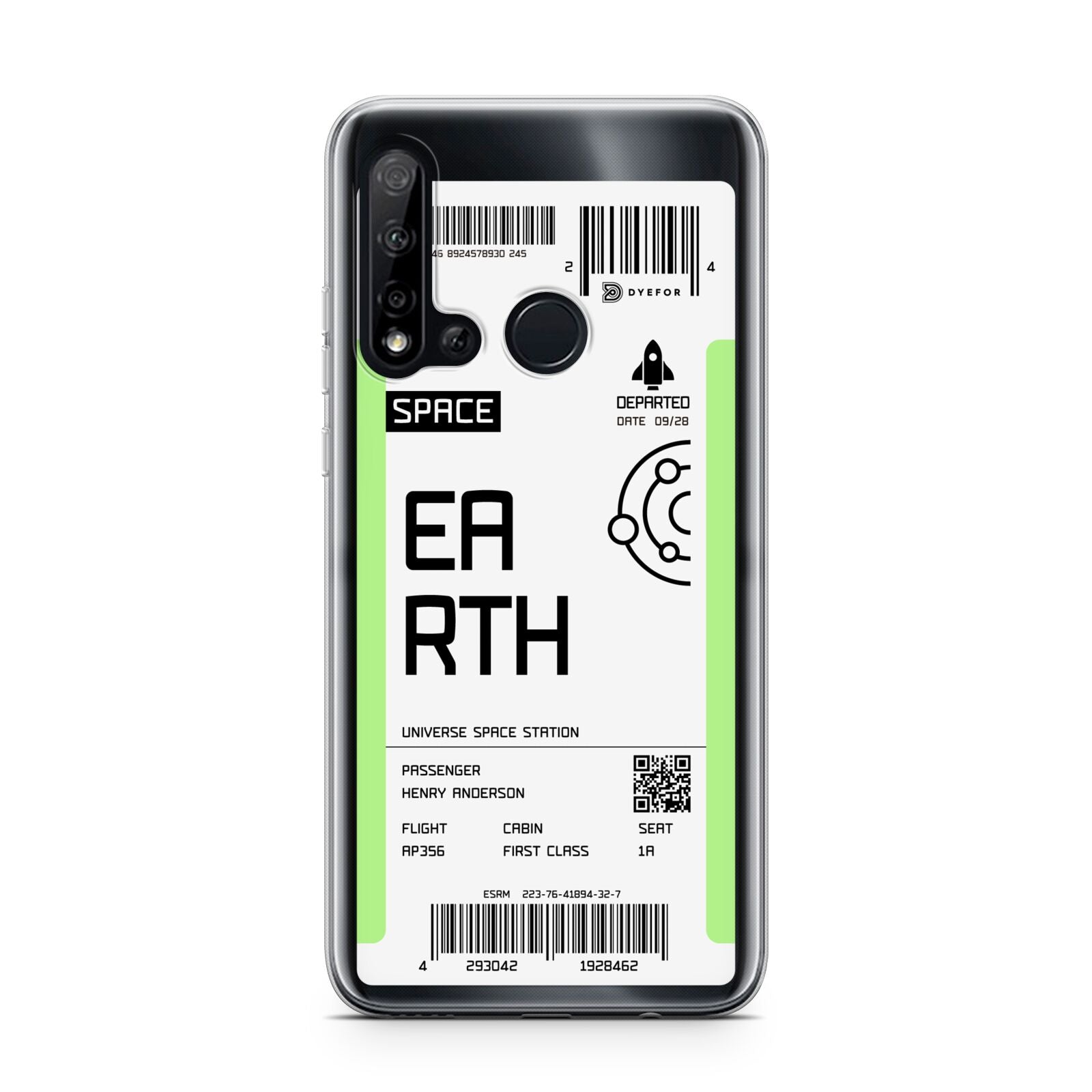 Earth Boarding Pass Huawei P20 Lite 5G Phone Case